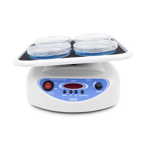 Agitatore di laboratorio basculante - MR-1 - Biosan - digitale / compatto / da banco