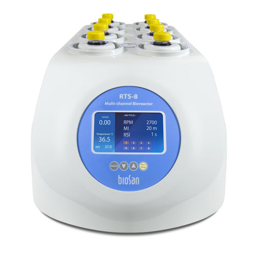 Bioreattore da laboratorio - RTS-8 - Biosan - per coltura cellulare / per ricerca scientifica / monouso