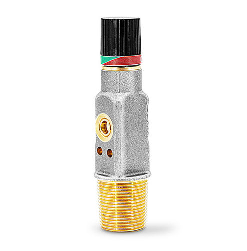 Valvola Pin-Index - M9662 - ROTAREX MEDITEC - per bombola di ossigeno / in ottone / grigia