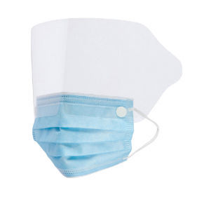 Mascherina chirurgica livello 3 - Critical Cover® ShieldMate® - ALPHA PROTECH - in polipropilene / con visiera / scatola da 25 pezzi