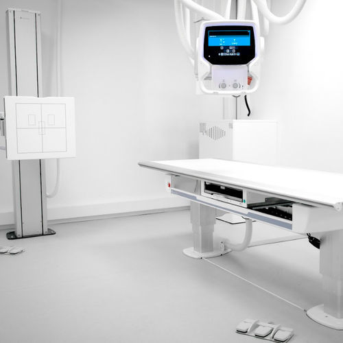 Sistema di radiografia digitale - Arcoma Precision i5 - Arcoma - per radiografia multidisciplinare / con bucky da terra / con braccio portatubo telescopico a soffitto