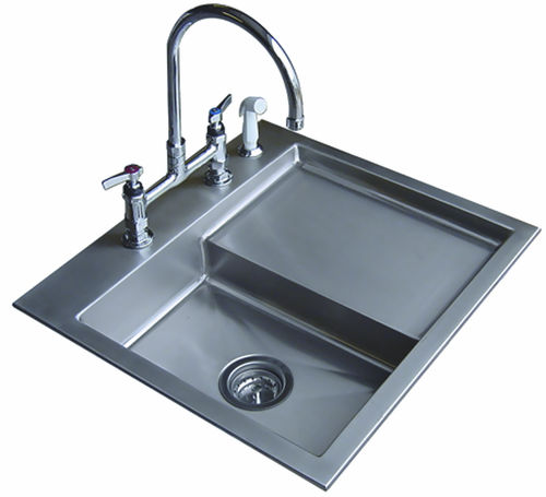 Lavandino 1 postazione - 300-90, 300-91 - Tristar Vet - in acciaio inossidabile / con gocciolatoio