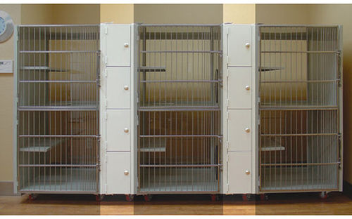 Gabbia veterinaria per gatti - 1200-28, 1200-40 - Tristar Vet - 3 scomparti / 6 ripiani