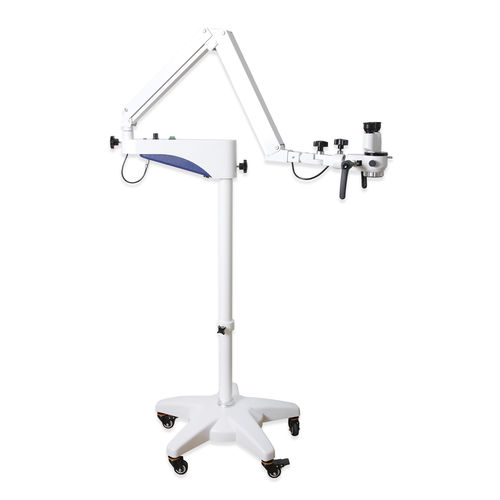 Microscopio operatorio ORL - Compass 101 - DRE Veterinary - con rotelle