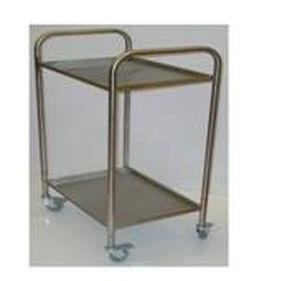Carrello di trasporto - Felcon - in acciaio inossidabile / 2 vassoi