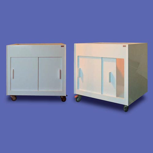 Armadio da banco per laboratorio - Felcon - con porta scorrevole
