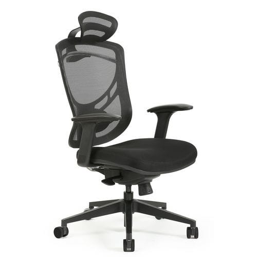 Sedia da ufficio con braccioli - Remo - Borgo - con rotelle / pneumatica / ad altezza regolabile