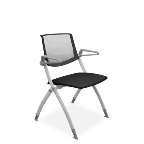 Sedia con braccioli - Zero9 - Borgo - con rotelle / ergonomica / impilabile