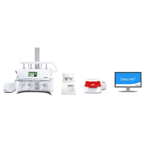Tester di dissoluzione semiautomatico - Online System - ERWEKA GmbH - per l'industria farmaceutica / UV/VIS / da banco