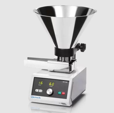 Alimentatore dosatore a vibrazione - DR 100 - RETSCH - a moto continuo / telecomandato / per il settore medico
