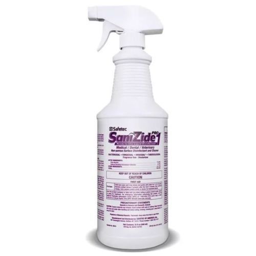 Disinfettante per pavimenti e altre superfici - SaniZide Pro 1® - Safetec of America - liquido / a base di acido citrico