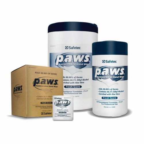 Salvietta detergente per l’igiene delle mani - p.a.w.s.® - Safetec of America