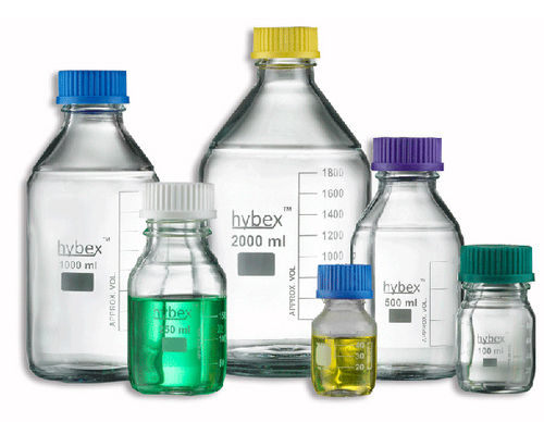 Flacone da laboratorio - hybex™ - BENCHMARK SCIENTIFIC - in vetro borosilicato / graduato