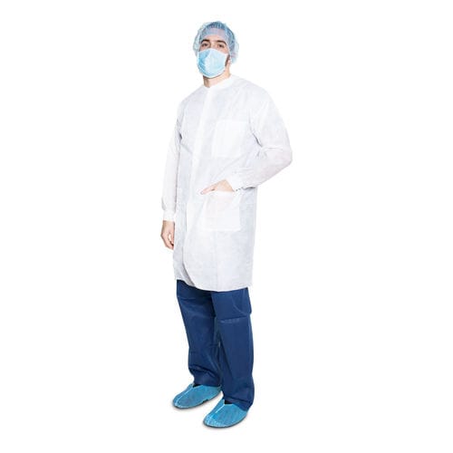 Camice ospedaliero unisex - 342 - Dukal Corporation - L / bianco