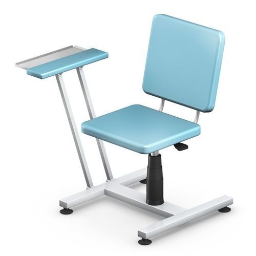 Poltrona per prelievo di sangue manuale - WP-2  - TECHMED - ad altezza regolabile / lavabile