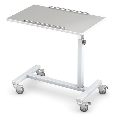 Tavolino servitore ad altezza regolabile - FRIEND SP-1 series - TECHMED - con rotelle / ad azionamento pneumatico / ad azionamento manuale