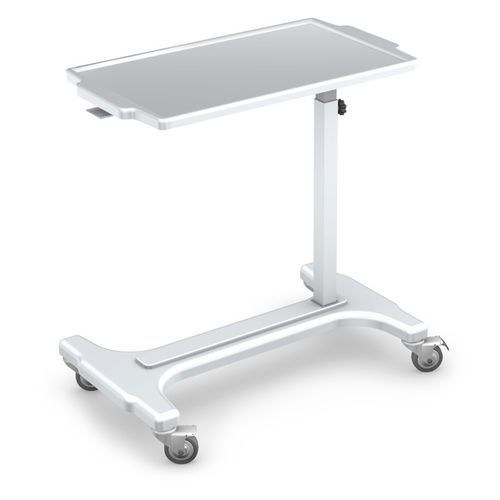 Tavolino servitore ad azionamento pneumatico - FRIEND SP-2  - TECHMED - inclinabile / ad azionamento manuale / con rotelle