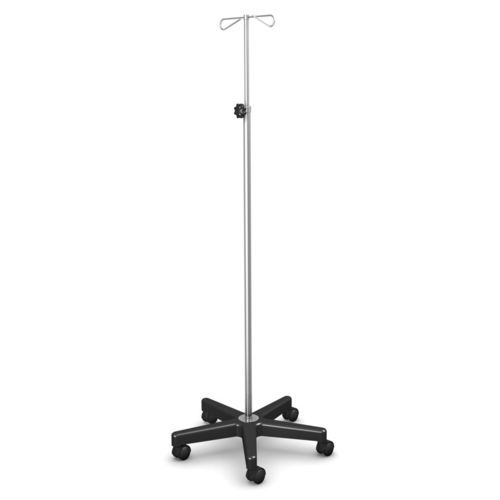 Asta portaflebo con rotelle - SK-01 - TECHMED - 2 ganci / 4 ganci / ad altezza regolabile