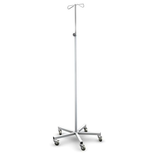 Asta portaflebo con rotelle - SK-02 - TECHMED - 4 ganci / 2 ganci / ad altezza regolabile