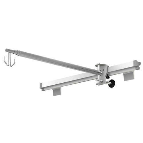 Asta portaflebo su guida di scorrimento - KO-2m series - TECHMED - 2 ganci / telescopica / in acciaio inossidabile