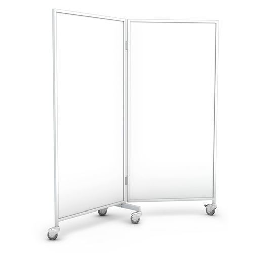 Paravento medicale con rotelle - PJ-02 (PC) - TECHMED - mobile / 1 pannello / in alluminio