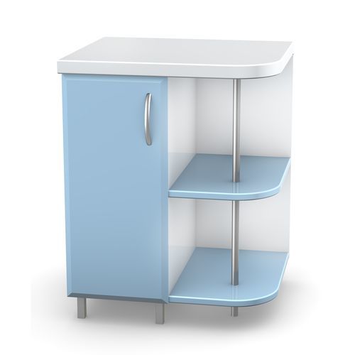 Lettino da visita pediatrico - BP series - TECHMED - manuale / ad altezza regolabile / con scomparti