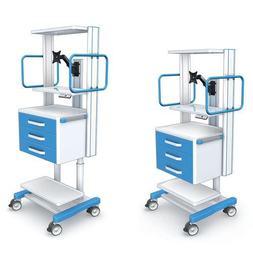 Carrello medico - APAR-2 - TECHMED - per apparecchio / di trasporto / in alluminio