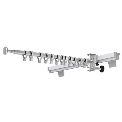Paravento medicale con rotelle - PT-02 - TECHMED - telescopico / murale / con tendina