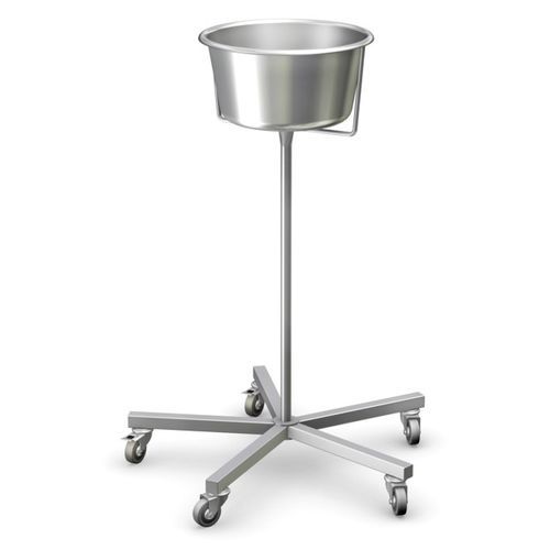Porta-catino con rotelle - SMO-01 - TECHMED - in acciaio inossidabile