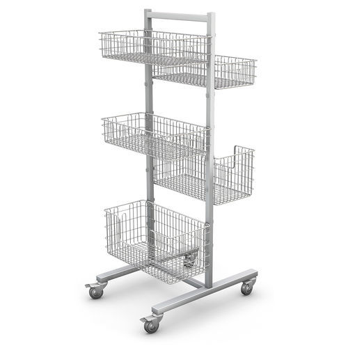 Rack di stoccaggio con rotelle - RKS-6 system - TECHMED - in acciaio inossidabile