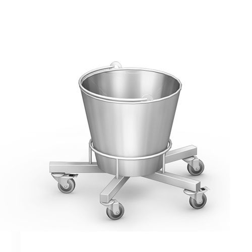 Porta-catino con rotelle - SMO-04 series - TECHMED - in acciaio inossidabile