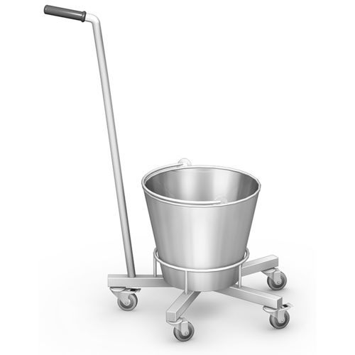 Porta-catino con rotelle - SMO-05 SERIES - TECHMED - in acciaio inossidabile