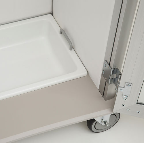 Carrello per endoscopio - S3210G1SA - Solaire Medical - di stoccaggio / con porta / con piano di appoggio