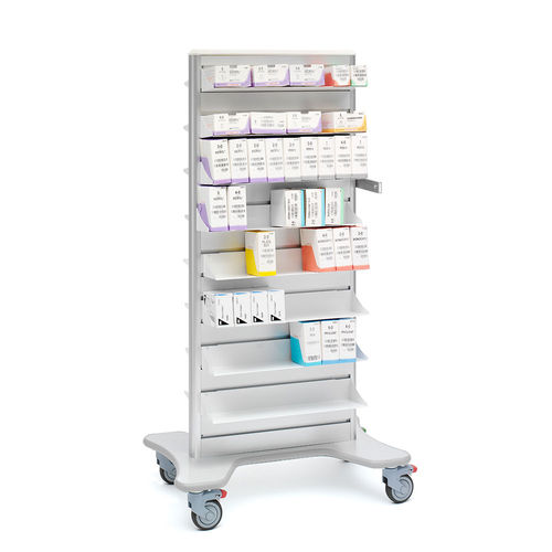 Carrello per sutura - S32OSC - Solaire Medical - di stoccaggio / con ripiano / con struttura aperta