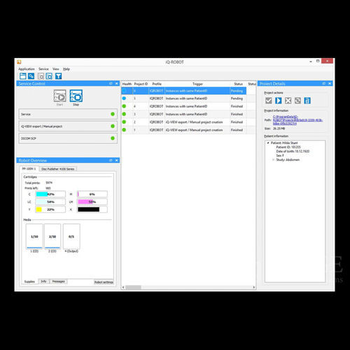 Software per diagnostica per immagini - iQ-ROBOT  - IMAGE Information Systems - di gestione / di controllo / di progettazione