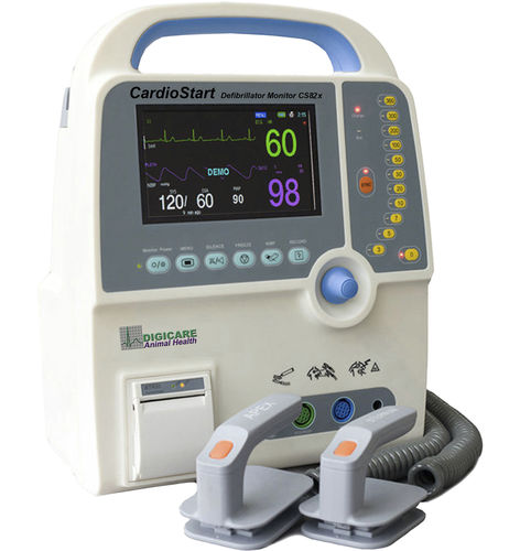 Defibrillatore esterno manuale - CardioStart CS82xVet - Digicare Animal Health - veterinario / con monitor multiparametrico