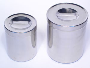 Cestello rotondo di sterilizzazione per strumenti - Jupiter Veterinary Products - non perforato / in acciaio inossidabile