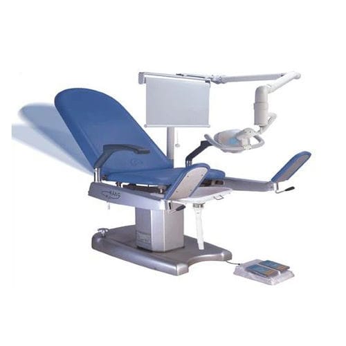 Poltrona per visita ginecologica - DH-S101 01 - KANGHUI MEDICAL TECHNOLOGY - elettrica / ad altezza regolabile / a 2 sezioni