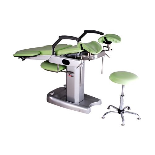 Poltrona per visita ginecologica - DH-S102B 02 - KANGHUI MEDICAL TECHNOLOGY - elettrica / con poggiagambe / 3 sezioni