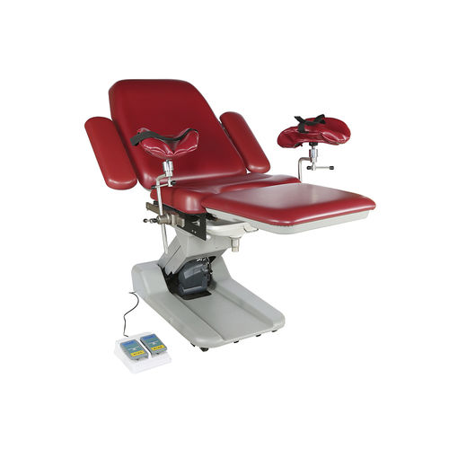 Poltrona per visita ginecologica - DH-S102C 01 - KANGHUI MEDICAL TECHNOLOGY - elettroidraulica / ad altezza regolabile / a 3 sezioni