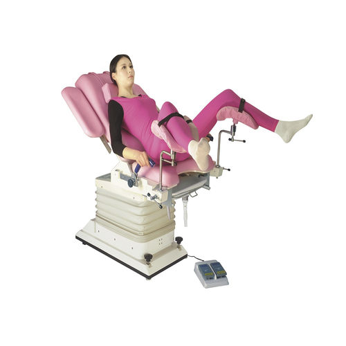 Poltrona da visita generale - DH-S104B 01 - KANGHUI MEDICAL TECHNOLOGY - elettrica / ad altezza regolabile / basculante