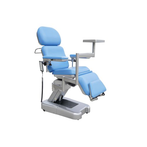 Poltrona per prelievo di sangue a 3 sezioni - DH-XD107 - KANGHUI MEDICAL TECHNOLOGY - con poggiapiedi