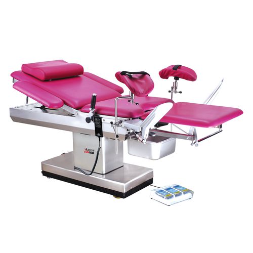 Lettino per visita ginecologica - DH-C102B 02 - KANGHUI MEDICAL TECHNOLOGY - elettrico / ad altezza regolabile / a 3 sezioni