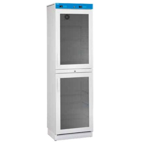Frigorifero da laboratorio - MEDLAB 160/160 GD - Porkka - ad armadio / 2 porte / con porta in vetro