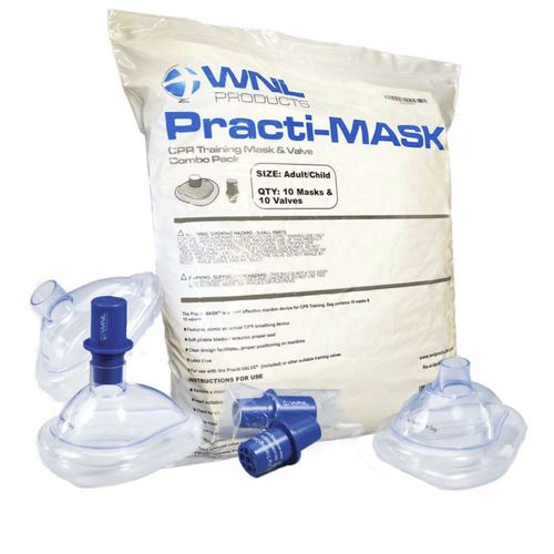 Maschera per rianimazione didattica - 5000TMV - WNL Products - per RCP / senza lattice