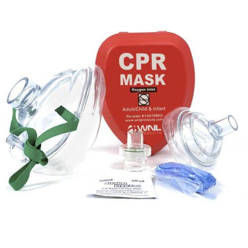 Maschera per rianimazione per RCP - FAK5000GI - WNL Products - didattica / trasparente / con valvola