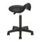 Sgabello A Sella Con Schienale - Sedia Regolabile Per Estetista, Tatuaggi, Ufficio (Nero) - Foto 8