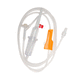 set per trasfusione di sangue / in policarbonato / in polivinilcloruro (PVC) / con camera di gocciolamento