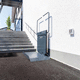 montascale pieghevole / per scale dritte / per sedia a rotelle / da esterno