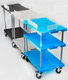 carrello da laboratorio / per uso generale / di servizio / 3 ripiani